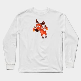 Funny animal with bells Long Sleeve T-Shirt